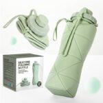 折り畳み ボトル シリコン ウォーターボトル  水筒 600ml サイクル ソフト ボトル  アウトドア 全4色 SKU:IPC07052024027 - Image 6