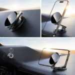 Joyroom Magsafe対応 車載ホルダー 15Wワイヤレス充電器 スマホホルダー マグネット式車載ホルダー 超強吸着力 ダッシュボードホルダー  SKU:IPC08222024010 - 画像 (8)