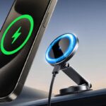 Joyroom Magsafe対応 車載ホルダー 15Wワイヤレス充電器 スマホホルダー マグネット式車載ホルダー 超強吸着力 ダッシュボードホルダー  SKU:IPC08222024010 - 画像 (4)