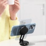 真空スマホスタンド 電動真空吸着機能 ワイヤレス充電器 折り畳み式 真空スマホスタンド 超強吸着力 車載スマホホルダー 片手操作 携帯ホルダー 全2色 SKU:IPC08222024013 - Image 11