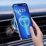 MagSafe対応 強磁力 車載ホルダー エアコン吹出口 半導体冷却 強磁力 スマホホルダー 車載ホルダー 角度自由調節 黒色  SKU:IPC08222024015 - 画像 (7)