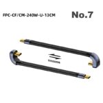 Type-C to Type-C ケーブル 13CM USB-C 延長ショートケーブル USB4.0 FPC PD1240W 40Gbps データ転送 ナイロン素材 高耐久 断線防止 SKU:IPC08222024020 - Image 5