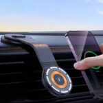 Magsafe対応 マウンティングアームマグネット式車載ホルダー急速ワイヤレス充電器 車用 マグネット ダッシュボードホルダー 全機種対応 スマホ アンドロイ  SKU:IPC08222024025 - Image 2