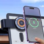 Magsafe対応 マウンティングアームマグネット式車載ホルダー急速ワイヤレス充電器 車用 マグネット ダッシュボードホルダー 全機種対応 スマホ アンドロイ  SKU:IPC08222024025 - Image 6