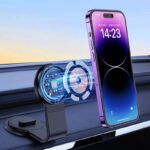 Magsafe対応 マウンティングアームマグネット式車載ホルダー急速ワイヤレス充電器 車用 マグネット ダッシュボードホルダー 全機種対応 スマホ アンドロイ  SKU:IPC08222024025 - Image 8