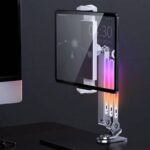 スマホ・タブレット兼用卓上 スタンドホルダー  折れ畳式 スマホスタンド 360度回転可能 スマートフォン スタンド スマホアクセサリー 全2色 SKU:IPC08292024022 - Image 2