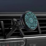 MagSafe対応 強磁力 車載ホルダー エアコン吹出口 半導体冷却 強磁力 QIワイヤレス充電器 スマホホルダー 車載ホルダー 角度自由調節 黒色  SKU:IPC09032024001 - 画像 (8)