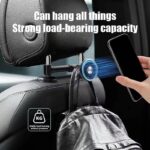 2in1 MagSafe対応 強磁力 車載ホルダー ヘッドレスト固定型 後部座席用 スマホホルダー 車内 後部座席用 車載ホルダー SKU:IPC09032024003 - Image 3