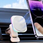 MagSafe対応 強磁力 車載ホルダー 15Wワイヤレス充電器 エアコン吹出口 強磁力 スマホホルダー 車載ホルダー 角度自由調節 車載アクセサリー 全2色 SKU:IPC09032024004 - Image 5