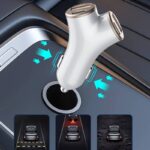 車載USBカーチャージャー 車載充電器 シガーソケット 4ポート USBカーチャージャー急速充電器 車用スマホ充電器 車内用スマホ充電器 全2色 SKU:IPC09032024006 - 画像 (11)
