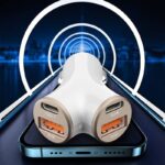 車載USBカーチャージャー 車載充電器 シガーソケット 4ポート USBカーチャージャー急速充電器 車用スマホ充電器 車内用スマホ充電器 全2色 SKU:IPC09032024006 - 画像 (8)