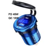 埋め込み式車載充電器 LED3色  QC18W車載充電器 PD45W 改造 車載充電器 車載充電器 カーチャージャー PD typeC USB3.0 QC3.0 急速 充電器 全4色 SKU:IPC09032024007 - Image 32