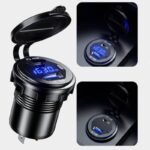 埋め込み式車載充電器 LED3色  QC18W車載充電器 PD45W 改造 車載充電器 車載充電器 カーチャージャー PD typeC USB3.0 QC3.0 急速 充電器 全4色 SKU:IPC09032024007