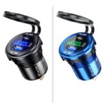 埋め込み式車載充電器 LED3色  QC18W車載充電器 PD45W 改造 車載充電器 車載充電器 カーチャージャー PD typeC USB3.0 QC3.0 急速 充電器 全4色 SKU:IPC09032024007 - Image 19