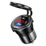 埋め込み式車載充電器 LED3色  QC18W車載充電器 PD45W 改造 車載充電器 車載充電器 カーチャージャー PD typeC USB3.0 QC3.0 急速 充電器 全4色 SKU:IPC09032024007 - Image 15