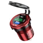 埋め込み式車載充電器 LED3色  QC18W車載充電器 PD45W 改造 車載充電器 車載充電器 カーチャージャー PD typeC USB3.0 QC3.0 急速 充電器 全4色 SKU:IPC09032024007 - Image 6