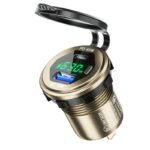 埋め込み式車載充電器 LED3色  QC18W車載充電器 PD45W 改造 車載充電器 車載充電器 カーチャージャー PD typeC USB3.0 QC3.0 急速 充電器 全4色 SKU:IPC09032024007 - Image 5