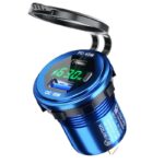 埋め込み式車載充電器 LED3色  QC18W車載充電器 PD45W 改造 車載充電器 車載充電器 カーチャージャー PD typeC USB3.0 QC3.0 急速 充電器 全4色 SKU:IPC09032024007 - Image 4