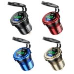 埋め込み式車載充電器 LED3色  QC18W車載充電器 PD45W 改造 車載充電器 車載充電器 カーチャージャー PD typeC USB3.0 QC3.0 急速 充電器 全4色 SKU:IPC09032024007 - Image 3
