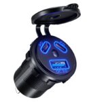 埋め込み式車載充電器 埋め込み式PD+QC3.0USBポートチャージャー 改造 車載充電器 QC18W車載充電器  PD45W*2 USBカーチャージャー iPhone Android 全3色 SKU:IPC09032024008 - Image 6