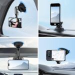 吸盤型 スマホホルダー 360度回転可能 車載ホルダー ダッシュボードホルダー 超強吸着力 全機種対応 スマホ アンドロイド スマホ全機種対応  SKU:IPC09032024015 - Image 9