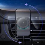 MagSafe対応 強磁力 車載ホルダー 15Wワイヤレス充電器 エアコン吹出口 強磁力 スマホホルダー 車載ホルダー 角度自由調節 車載アクセサリー 全2種類 SKU:IPC09032024017 - Image 9