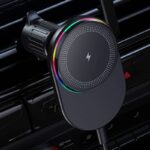 MagSafe対応 強磁力 車載ホルダー 15Wワイヤレス充電器 エアコン吹出口 強磁力 スマホホルダー 車載ホルダー 角度自由調節 車載アクセサリー 全2種類 SKU:IPC09032024017 - Image 8