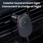 MagSafe対応 強磁力 車載ホルダー 15Wワイヤレス充電器 エアコン吹出口 強磁力 スマホホルダー 車載ホルダー 角度自由調節 車載アクセサリー 全2種類 SKU:IPC09032024017 - Image 3