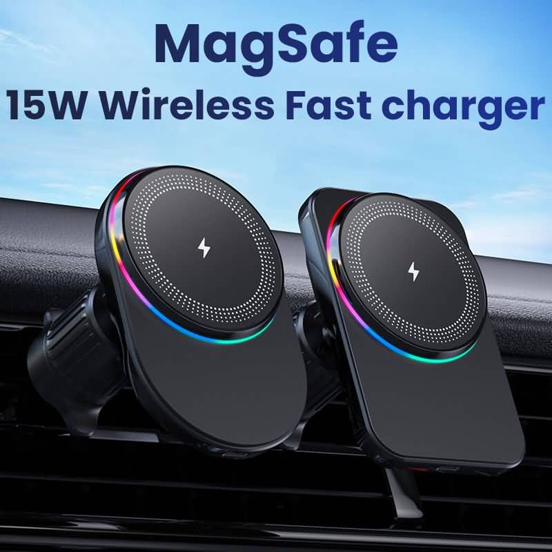 IPC09032024017-11.jpg MagSafe対応 強磁力 車載ホルダー 15Wワイヤレス充電器 エアコン吹出口 強磁力 スマホホルダー 車載ホルダー 角度自由調節 車載アクセサリー 全2種類 SKU:IPC09032024017 - Image 1