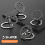 両面強磁力 スマホ スタンド Magsafe スマホスタンド 折り畳式 マグネット式 スマートフォン リングホルダーMagsafeアクセサリー 全2色 SKU:IPC09032024033 - 画像 (4)