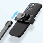 三脚付き自撮り棒 C01S  スマホスタンド  補光ライト付き 三脚ホルダー  スマホ用クリップ スマートフォンホルダー 1000mmまで伸びる  リモコン付き  Black SKU:IPC09102024024 - Image 11
