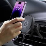 MagSafe対応 強磁力 車載ホルダー 15Wワイヤレス充電器 エアコン吹出口 強磁力 スマホホルダー JLM-M69 車載ホルダー 角度自由調節 車載アクセサリー SKU:IPC09102024035 - Image 9