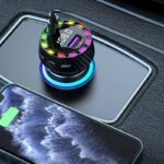 2ポート Type-c 快速車載充電器 PD30W 3.1A カーチャージャー Bluetooth5.3対応 快速充電器 Type-c シガーソケット 車載充電器 SKU:IPC09102024038 - Image 8