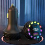 2ポート Type-c 快速車載充電器 PD30W 3.1A カーチャージャー Bluetooth5.3対応 快速充電器 Type-c シガーソケット 車載充電器 SKU:IPC09102024038