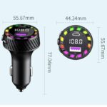 2ポート Type-c 快速車載充電器 PD30W 3.1A カーチャージャー Bluetooth5.3対応 快速充電器 Type-c シガーソケット 車載充電器 SKU:IPC09102024038 - Image 3