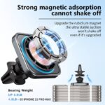 MagSafe対応 強磁力 車載ホルダー 15Wワイヤレス充電器 エアコン吹出口 強磁力 スマホホルダー JLM-M69 車載ホルダー 角度自由調節 車載アクセサリー SKU:IPC09102024039 - Image 3