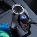 3in1 シガーソケット 車載充電器 分配器急速充電 159 AAC/159 CCA Type-c シガーソケット カーチャージャー 全2種類 SKU:IPC09102024043 - Image 2