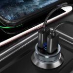 2ポート Type-c 快速車載充電器 PD36W カーチャージャー QC3.0 快速充電器 Type-c シガーソケット 車載充電器  Black SKU:IPC09102024044 - Image 6