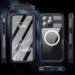 iPhone16 Pro Max shellbox PC+TPU+PETケース magsafe対応ケース iPhone16防水カバー  IPX68防水 TPUケース 全面保護  スマホ防水袋 全2色 SKU:IPC09102024054 - Image 11