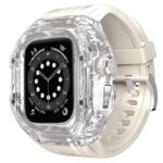 Apple Watch 49mm 一体型 バンド PC+シリコン製アップルウォッチ カバーApple Watch 49mm 腕時計バンド アップル ウォッチ ベルト 全5色 SKU:IPC09102024055 - Image 5