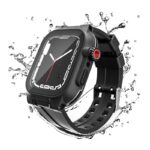 Apple watch S7/S8 41mm シリコン＋PC製一体型バンド カバー Apple watch45mm 防水ケース  耐衝撃 アップル ウォッチ 保護ケース 着装まま充電可能Apple Watchカバー Black SKU:IPC09102024057 - Image 2