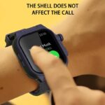 Apple watch S7/S8 41mm シリコン＋PC製一体型バンド カバー Apple watch45mm 防水ケース  耐衝撃 アップル ウォッチ 保護ケース 着装まま充電可能Apple Watchカバー Black SKU:IPC09102024057 - Image 3