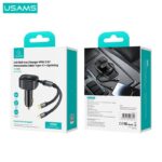 車載USBカーチャージャー 巻き取り式車載充電器 シガーソケット 2in1 30W USBカーチャージャー急速充電器 車用スマホ充電器 車内用スマホ充電器 全2種類 SKU:IPC09112024009 - Image 12