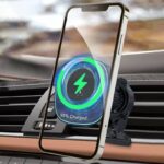 MagSafe対応 強磁力 車載ホルダー 15Wワイヤレス充電器 エアコン吹出口 強磁力 スマホホルダー 車載ホルダー 角度自由調節 車載アクセサリー SKU:IPC09112024013 - Image 8
