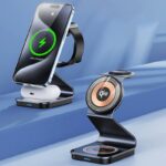 Qi2 3in1ワイヤレス充電器 Apple watch &Air Pods充電充電可能 ワイヤレス充電 スタンド機能 PD15W 快速充電器 magsafe充電器  SKU:IPC09112024014