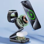 Qi2 3in1ワイヤレス充電器 Apple watch &Air Pods充電充電可能 ワイヤレス充電 スタンド機能 PD15W 快速充電器 magsafe充電器  SKU:IPC09112024014 - 画像 (9)