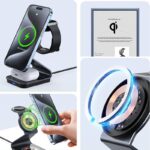 Qi2 3in1ワイヤレス充電器 Apple watch &Air Pods充電充電可能 ワイヤレス充電 スタンド機能 PD15W 快速充電器 magsafe充電器  SKU:IPC09112024014 - 画像 (11)