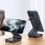 Qi2 3in1ワイヤレス充電器 Apple watch &Air Pods充電充電可能 ワイヤレス充電 スタンド機能 PD15W 快速充電器 magsafe充電器  SKU:IPC09112024014 - 画像 (7)