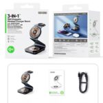 Qi2 3in1ワイヤレス充電器 Apple watch &Air Pods充電充電可能 ワイヤレス充電 スタンド機能 PD15W 快速充電器 magsafe充電器  SKU:IPC09112024014 - 画像 (10)