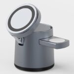 3in1ワイヤレス充電器  Apple watch &Air Pods充電充電可能 ワイヤレス充電 スタンド機能 PD15W 快速充電器 magsafe充電器 全3色  SKU:IPC09112024015 - 画像 (12)